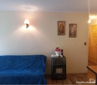 Departamento semi amoblado en condominio seguro.