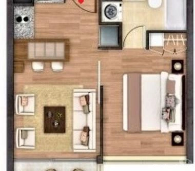 1980 UF oferta Inversionista Vendo Depto Nuevo 1D 1B Bdga