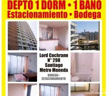 Departamento 1 Dormitorio, Metro Moneda