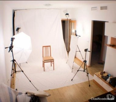 ESTUDIO FOTOGRAFICO COMPLETO ARRIENDO POR HORAS
