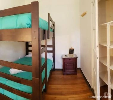 Hab. 10 m2 baño compartido en hostal con piscina y quincho