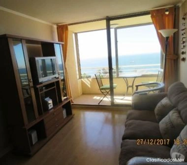 PLACERES- ARRIENDO DEPTO AMOBLADO 3D2B CON VISTA AL MAR