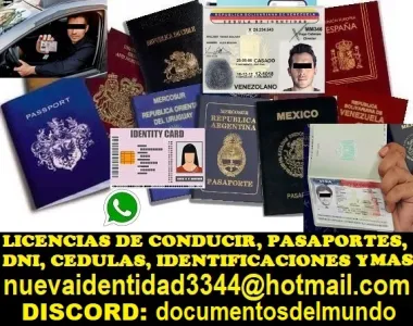 LICENCIAS DE CONDUCIR DNI PASAPORTES Y MAS