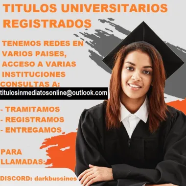 TITULOS UNIVERSITARIOS REGISTRADOS ENVIO A DOMICILIO